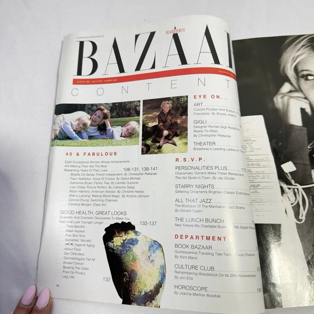 Vintage Harper’s Bazaar w/ Candice Bergen cover